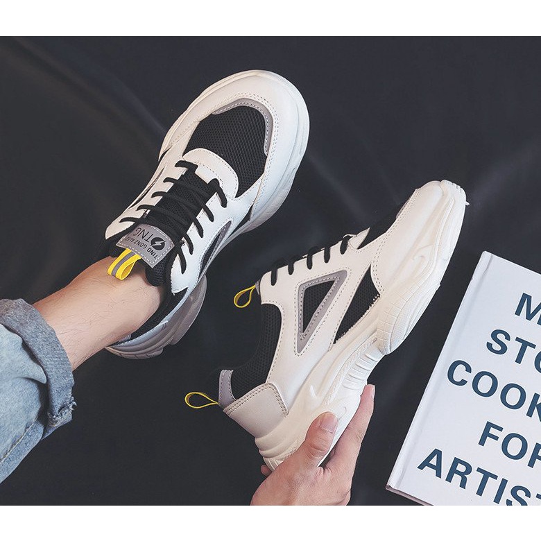 ( Có 2 Mầu ) Giày Nam Phản Quang Sneakers Thể Thao TNG Siêu Thoáng Khí