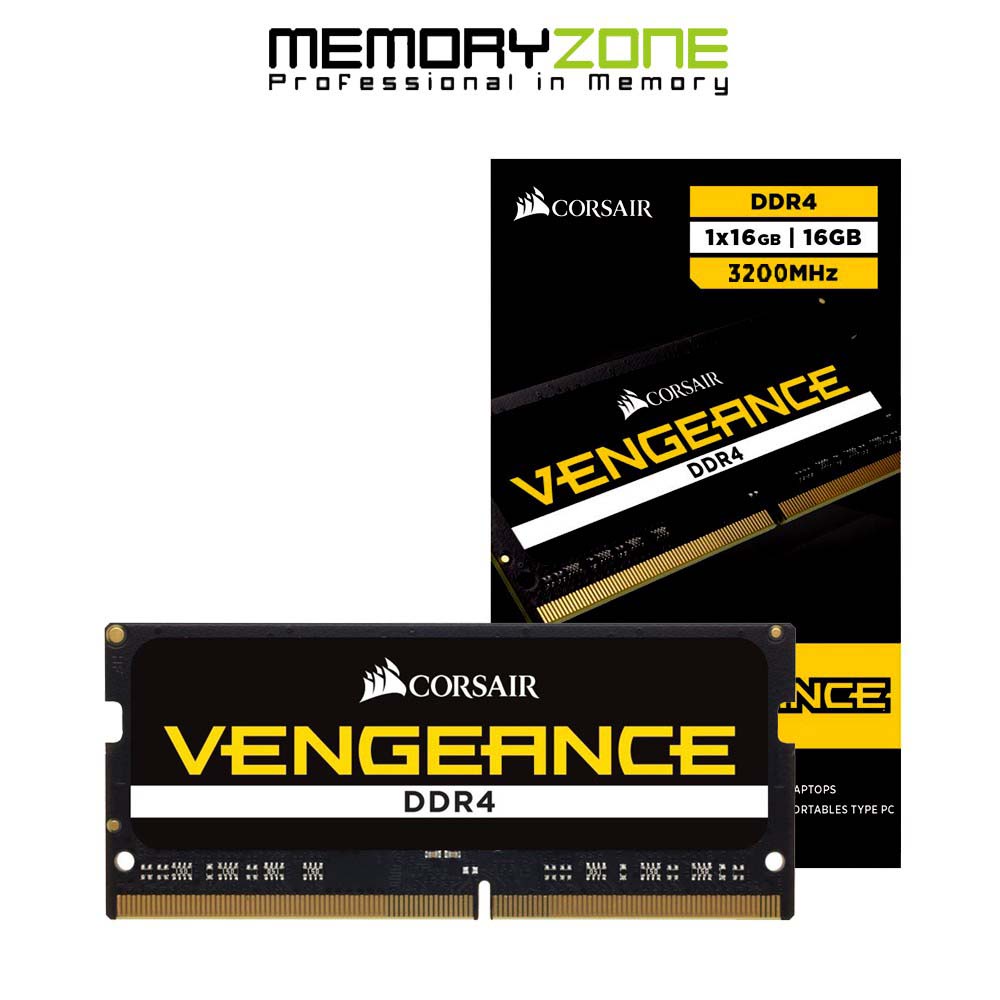 Ram Laptop Corsair Vengeance DDR4 16GB 3200MHz 1.2v CMSX16GX4M1A3200C22