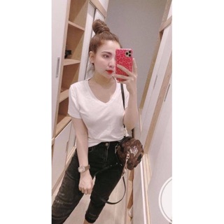 Áo Thun Nữ 💓 Áo Thun Cổ Tim 5 Màu SIÊU HÓT 💓