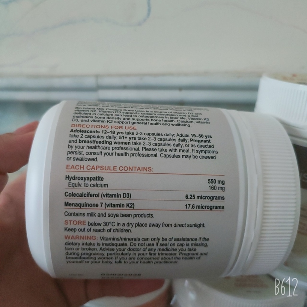 Viên Uống Canxi sữa cho người lớn Bio Island Milk Calcium Bone Care 150 viên
