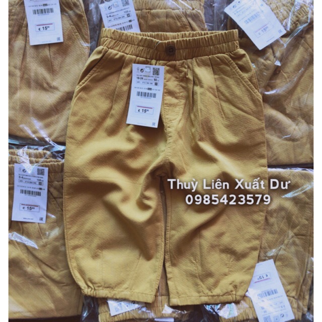 Quần đũi vàng đất phi giới tính zara