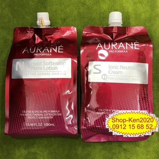 Thuốc uốn duỗi ép tóc Aurane Pháp 1000ml x2 Aurané