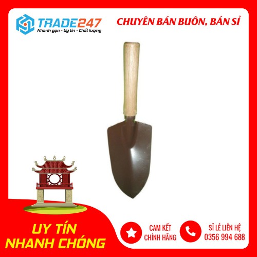 Xẻng làm vườn cán gỗ Nhật Bản