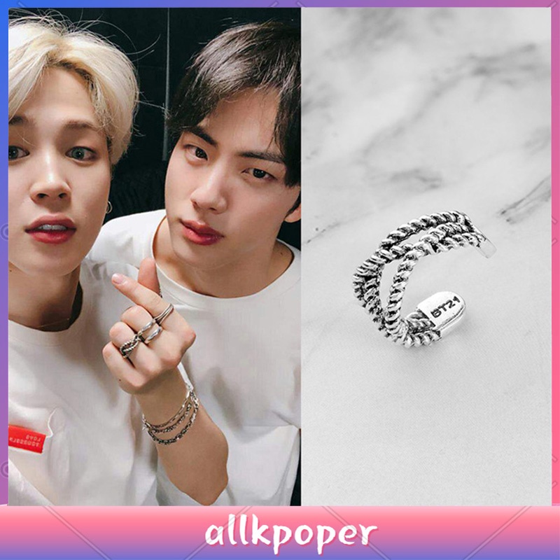 Nhẫn Dạng Hở Khắc Tên Các Thành Viên Nhóm Bts