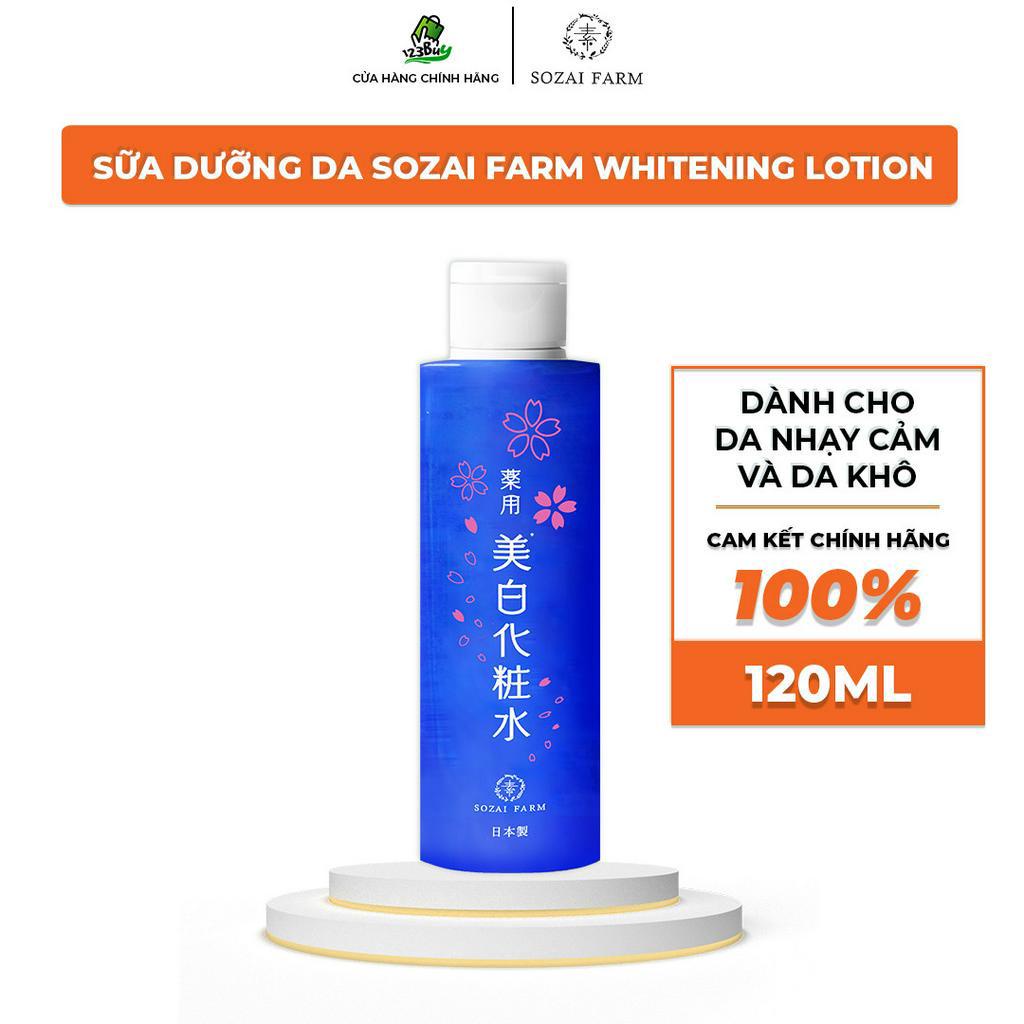 Sữa dưỡng sáng da cấp ẩm hiệu quả Nhật Bản Sozai Farm Whitening Lotion – Dạng Lotion - 120ml