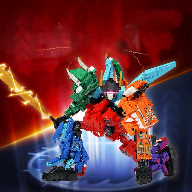 Đồ chơi Lắp ráp Robot Khủng Long, Enlighten 41105 Dinosaur Robot, Xếp hình thông minh, Mô hình Robot