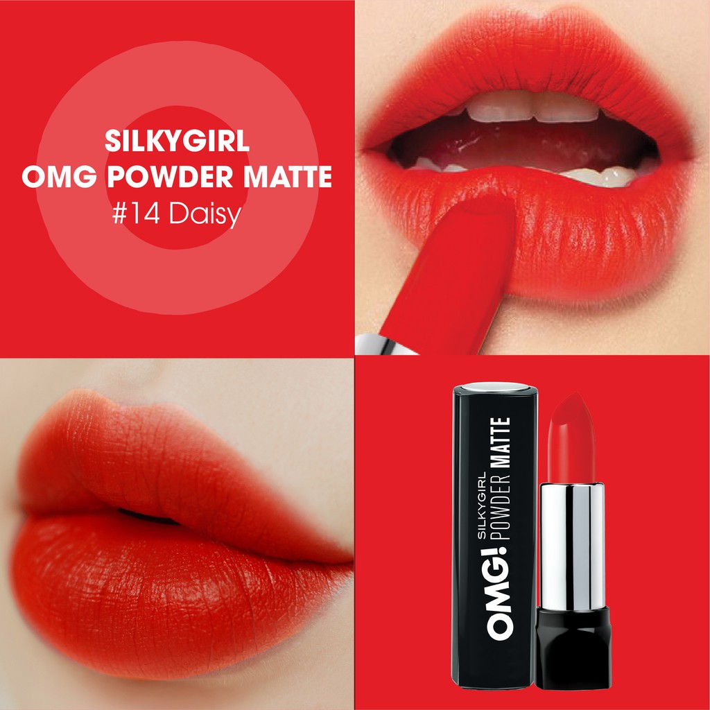 [Mã FMCGMALL giảm 8% đơn từ 250K] Son Lì Silkygirl OMG! Powder Matte 3.5g