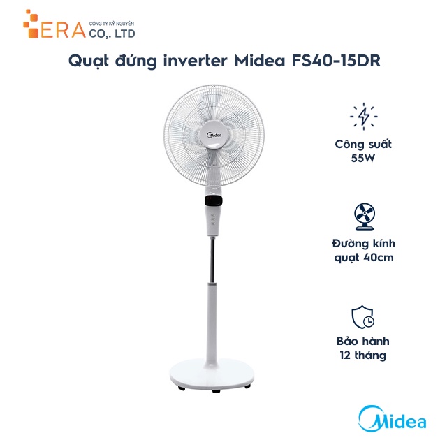 Quạt đứng Midea DC inverter FS40-15DR
