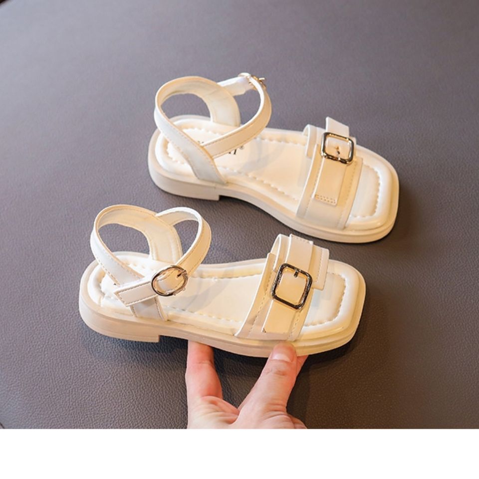 Nữ Giày Sandal Mùa Hè 2021 Thời Trang Mới Đế Mềm Bé Gái Giày Trẻ Em Công Chúa Thoáng Khí Vừa Và Lớn Trẻ Em giày