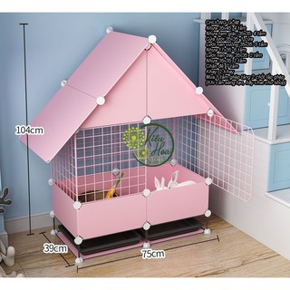 CHUỒNG CHÓ, MÈO, THỎ (TẶNG KÈM CHỐT LẮP, DÂY GIA CỐ CHUỒNG) (nhiều màu sắc, kiểu dáng lựa chọn) (Kiều Hoa Store)