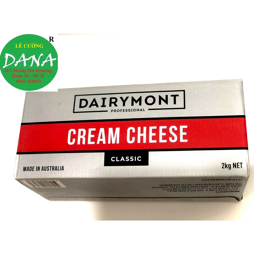 Phô mai cream cheese Dairymont 2kg