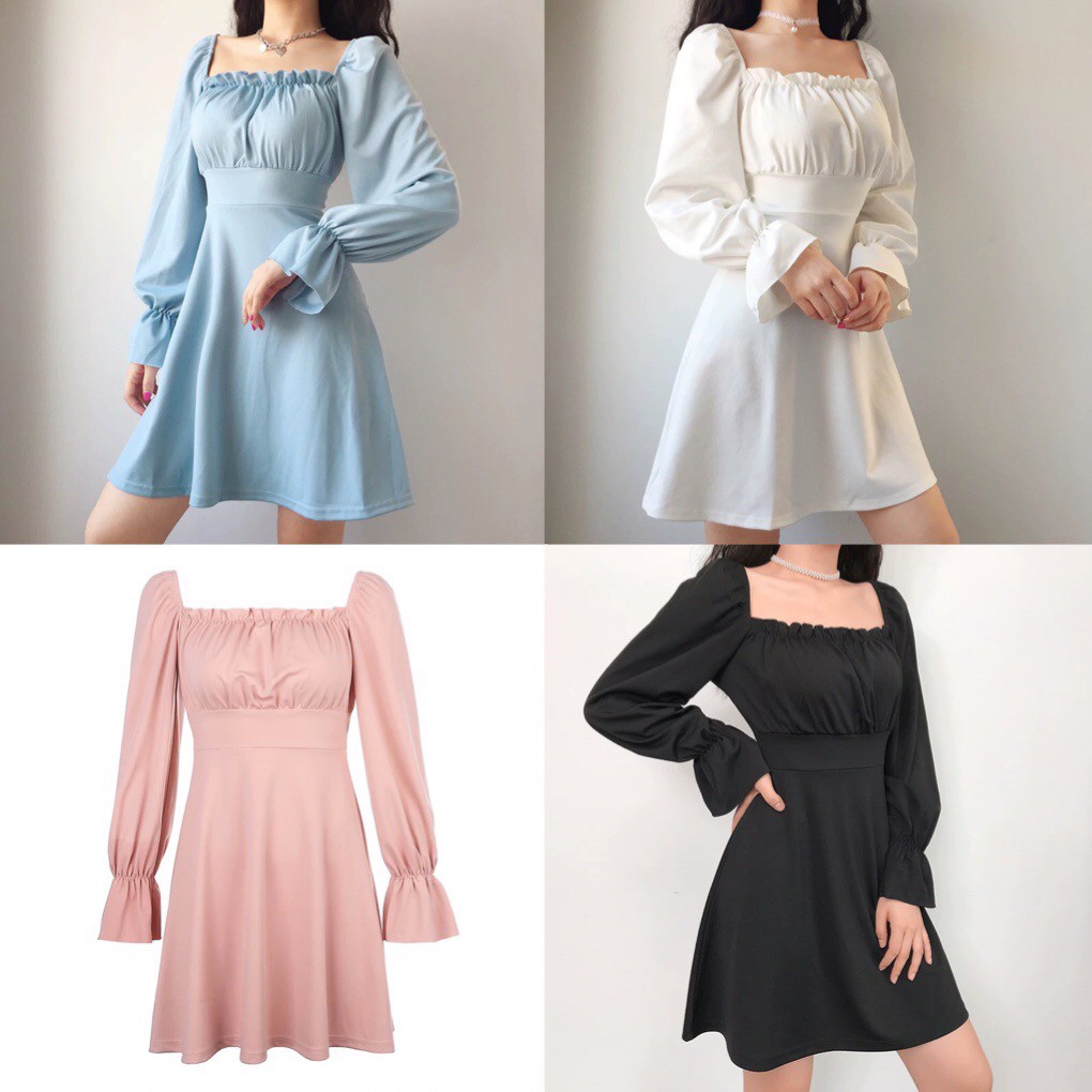 [Mã WAMT1505 giảm 10K đơn 0K] [Sẵn Hàng]♥️Đầm,Váy Đan Nơ Lưng Xoè Ulzzang(ảnh thật)4 màu Size S,M,L | BigBuy360 - bigbuy360.vn