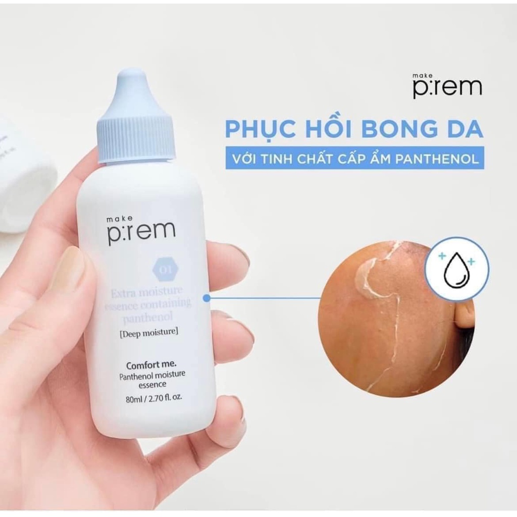 Tinh chất B5 cấp ẩm phục hồi da Make P:rem Comfort me Panthenol Moisture Esence [Gom Sale - Chính Hãng]