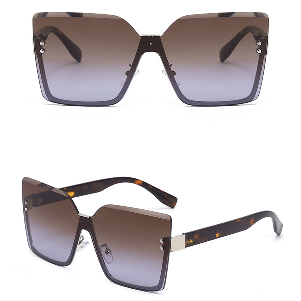 Kính Mát Vuông Nửa Gọng Chống Tia UV400 Thời Trang Đi Biển Mùa Hè Mới 2022 Cho Nam Và Nữ