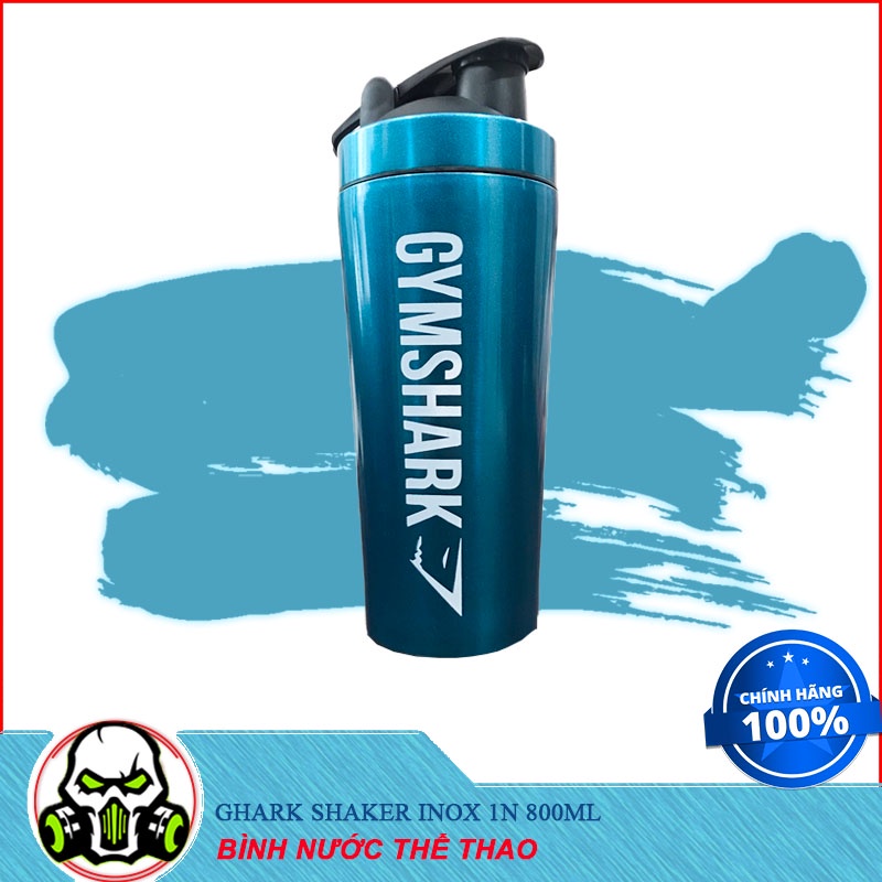 Bình Lắc Shaker Inox Cao Cấp Một Ngăn Gshark Dung Tích 800ml