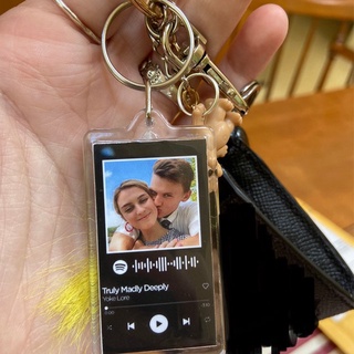 Móc khóa handmade bài hát Spotify theo yêu cầu