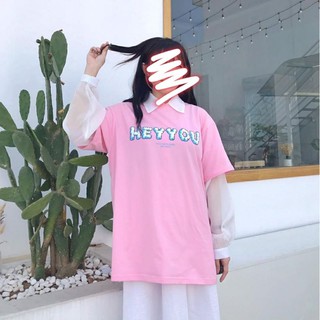 Áo thun free size tay lỡ Heyyou🍒🍒🍒🍋