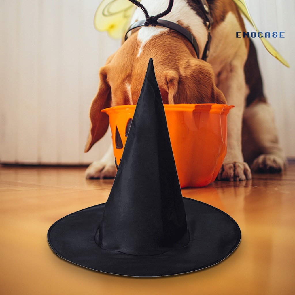 Nón Phù Thủy Bằng Vải Oxford Thoáng Khí Hóa Trang Halloween