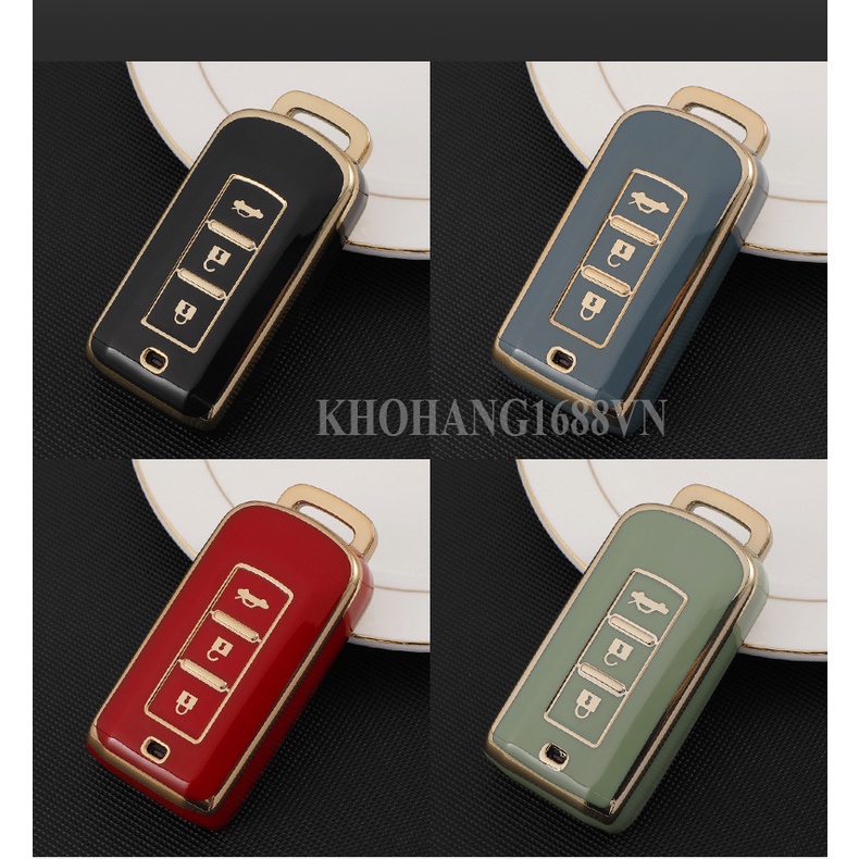 Ốp chìa khoá TPU sang trọng dành cho xe Mitsubishi Xpander, Outlander, Attrage, Mirage, Pajero...