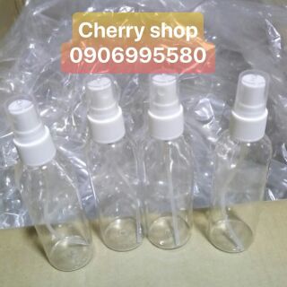Chai nhựa PET vòi xịt phun sương 100ml dùng chiết mỹ phẩm  hàng có sẵn