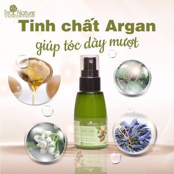 Tinh Chất Mọc Tóc Ngăn Rụng Tóc 💚FREESHIP💚 Tinh Dầu Thảo Mộc Argan I'm Nature Ngăn Ngừa Rụng Tóc Kích Thích Mọc Tóc 60ml