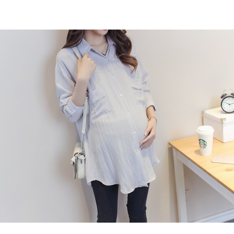 Áo Bầu Xinh Sơ Mi Bầu Xinh AB173