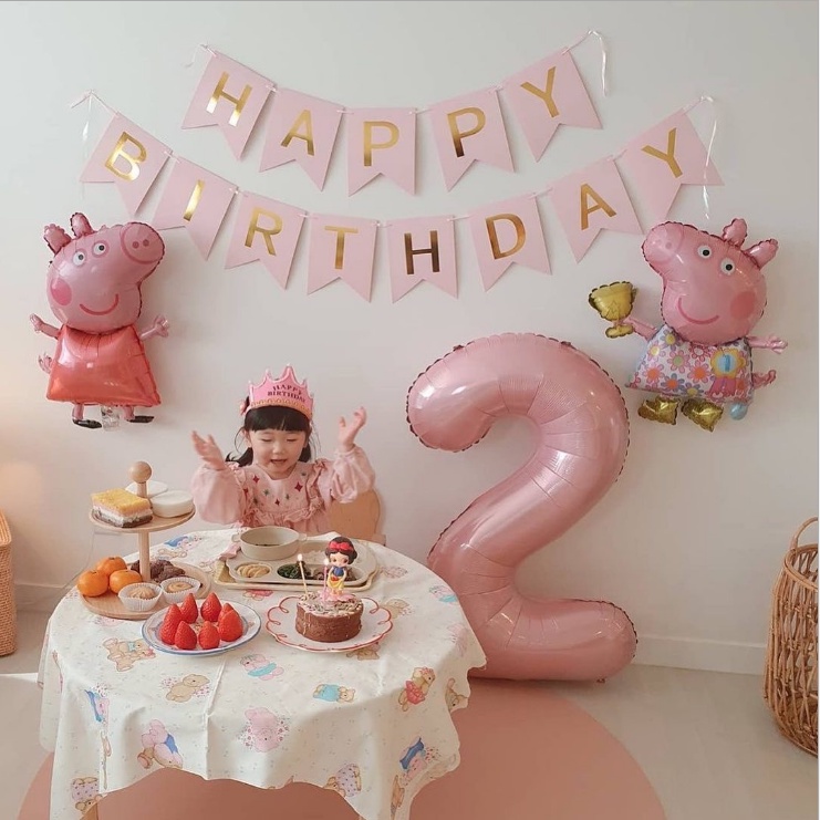 Bộ dây biểu ngữ chữ Happy Birthday trang trí sinh nhật