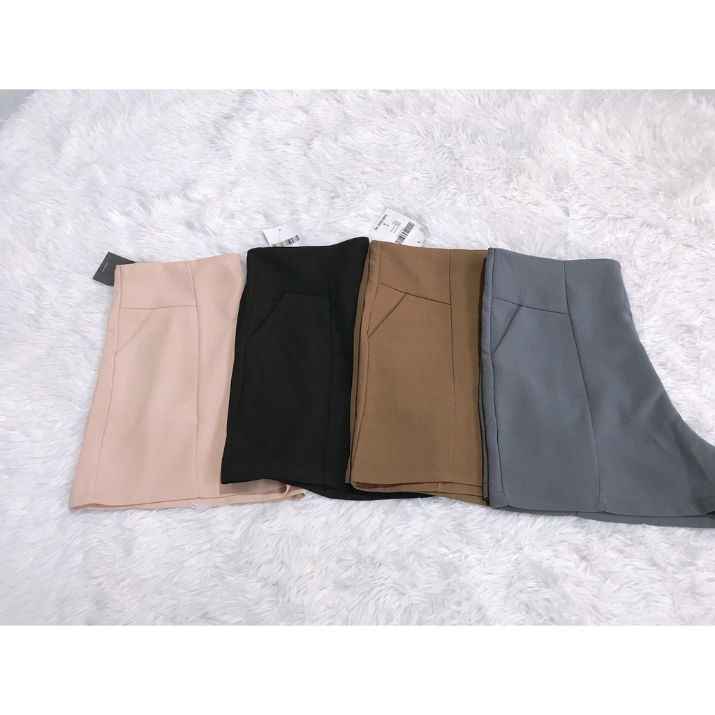 Quần short nữ cạp cao hàng đẹp, short nữ lưng cao vải tuyết mưa