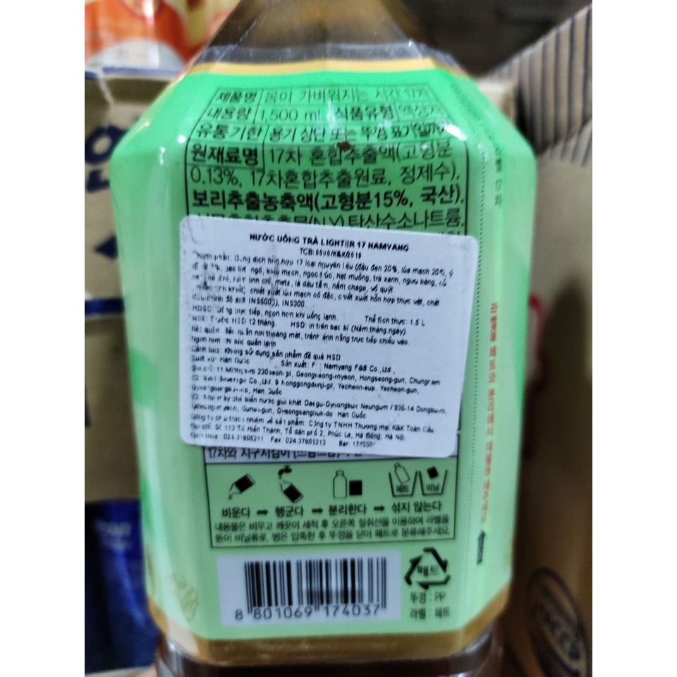 Trà 17 loại trà hàn quốc 1.5l - 남양 17차