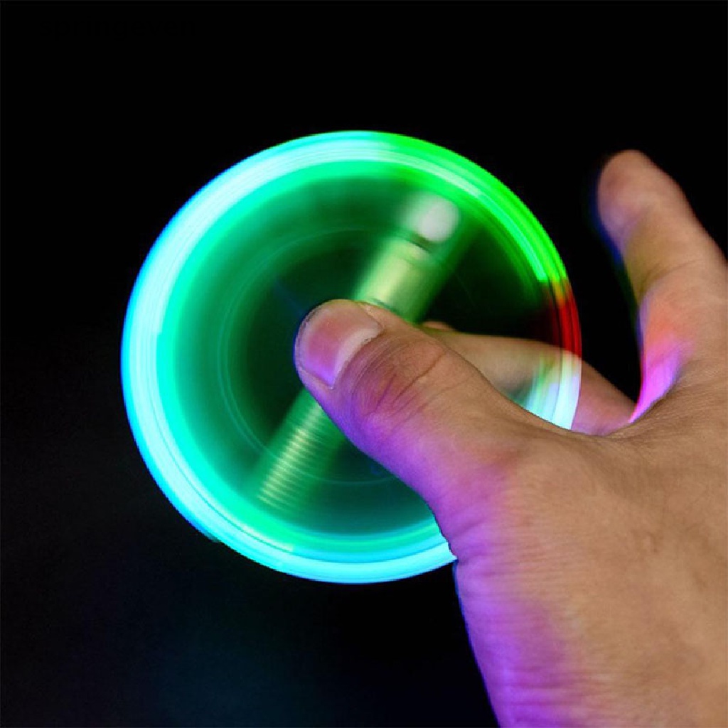 (MớI) Con Quay Đồ Chơi Fidget Spinner ĐèN LED 2 Trong 1 EDC