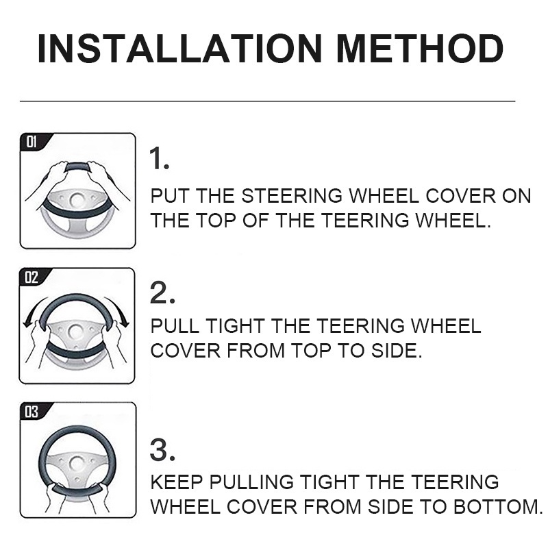 Bọc Vô Lăng Ô Tô / Bọc Tay Lái Ô Tô / Bọc Vô Lăng Xe Hơi 15 Inch