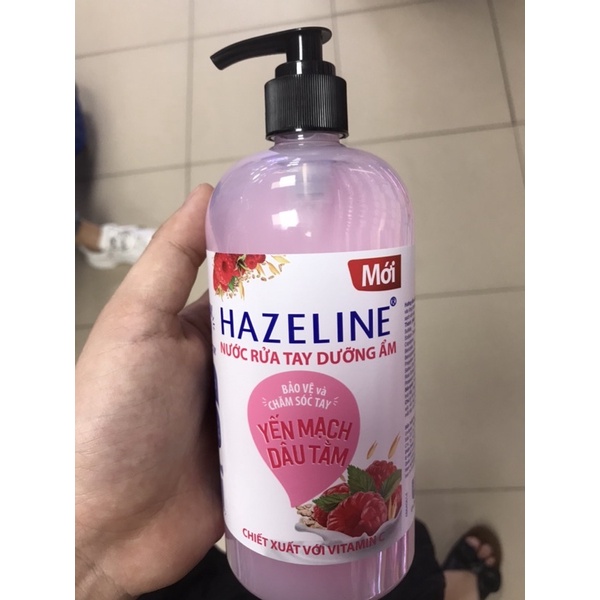 nước rửa tay bảo vệ dưỡng ẩm hazeline chai 450ml