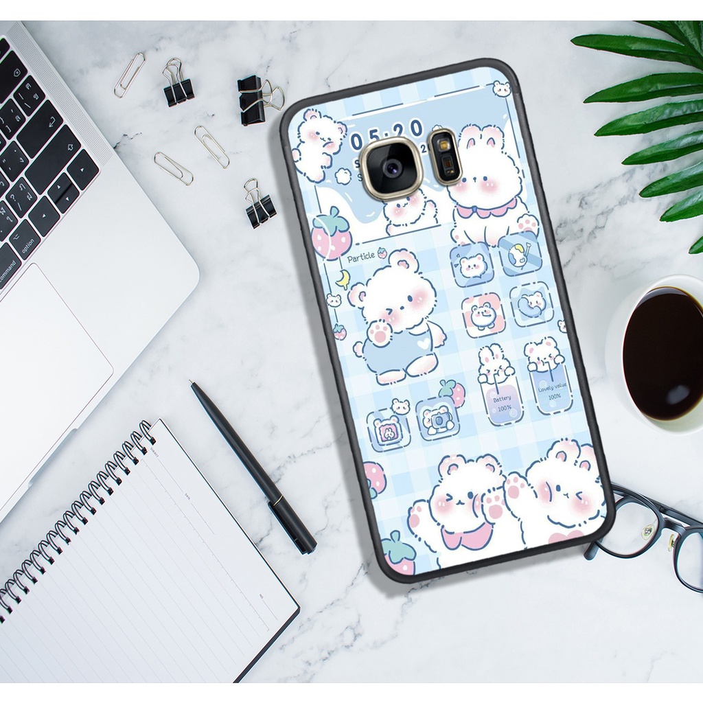 Ốp Lưng SamSung A9 PRO - C9 PRO - NOTE 7 - NOTE FE - A8 STAR , In Hình "Lovely Bear". Đẹp, Bền, Màu Sắc Bắt Mắt.