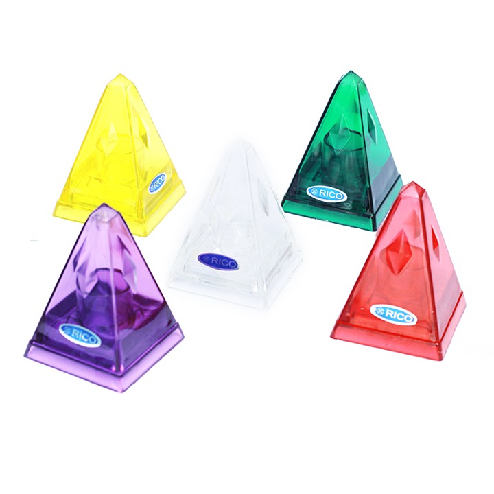 Bộ 5 hủ tăm hình kim tự tháp (Trắng, vàng, tím. xanh, đỏ) | Shopee ...