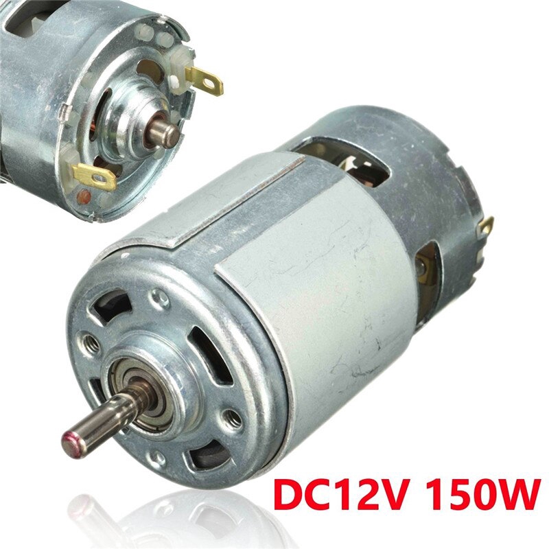 Dc 12V 150W 13000 ~ 15000rpm 775 động cơ Tốc độ cao Mô-men xoắn lớn Động cơ DC Dụng cụ điện Máy móc 