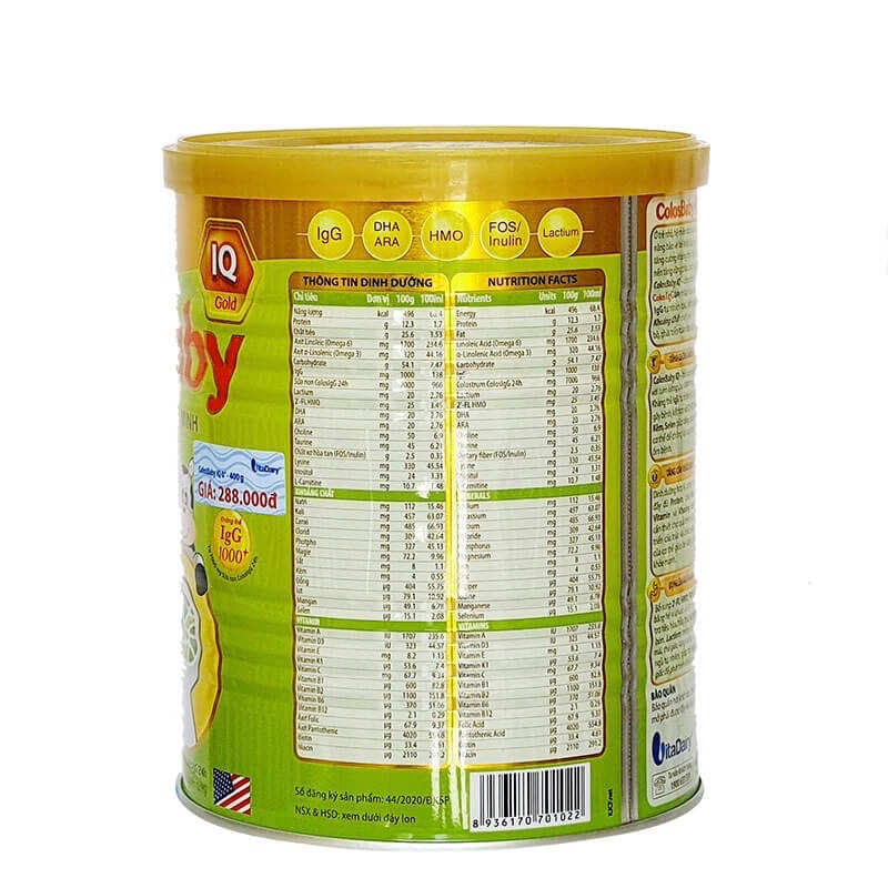 Sữa Colosbaby IQ gold 0+ 400gr ( Date mới nhất)