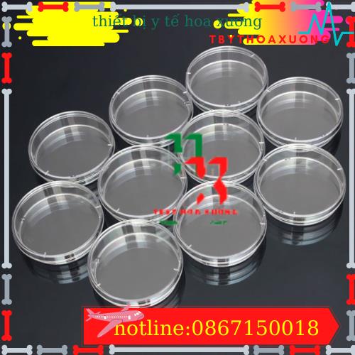 Túi 10 Cái - Đĩa Petri Nhựa Tiệt Trùng 90x15mm