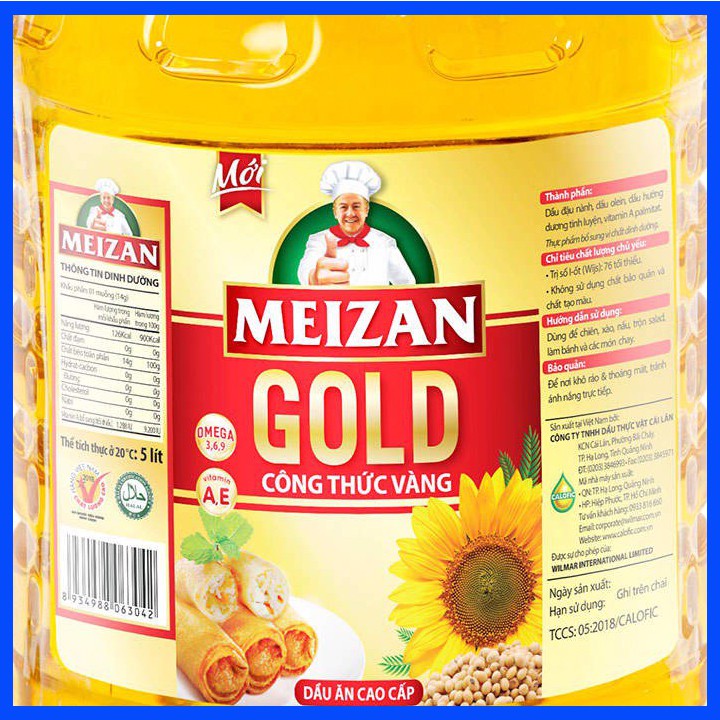 Dầu ăn cao cấp Meizan 5L