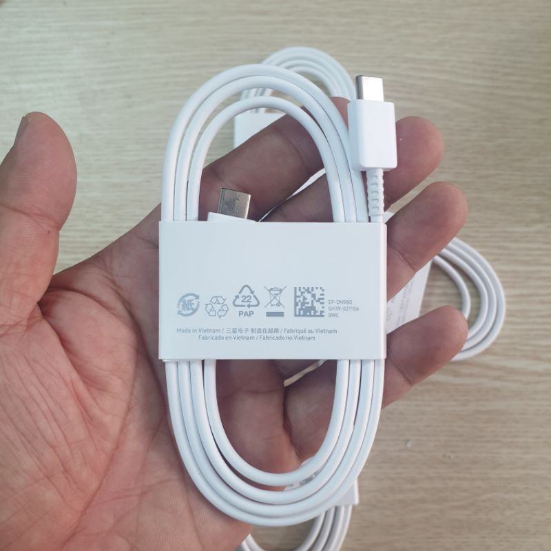 Cáp sạc nhanh samsung C to C /cáp sạc fold 3 dài 1 m chuẩn sạc nhanh .bảo hành 12 tháng