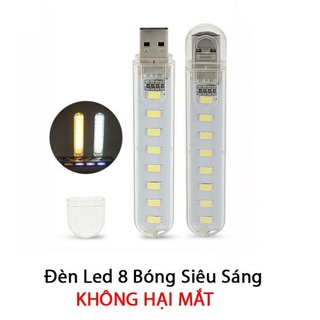 Đèn USB 8 led siêu sáng ( ánh sáng trắng )