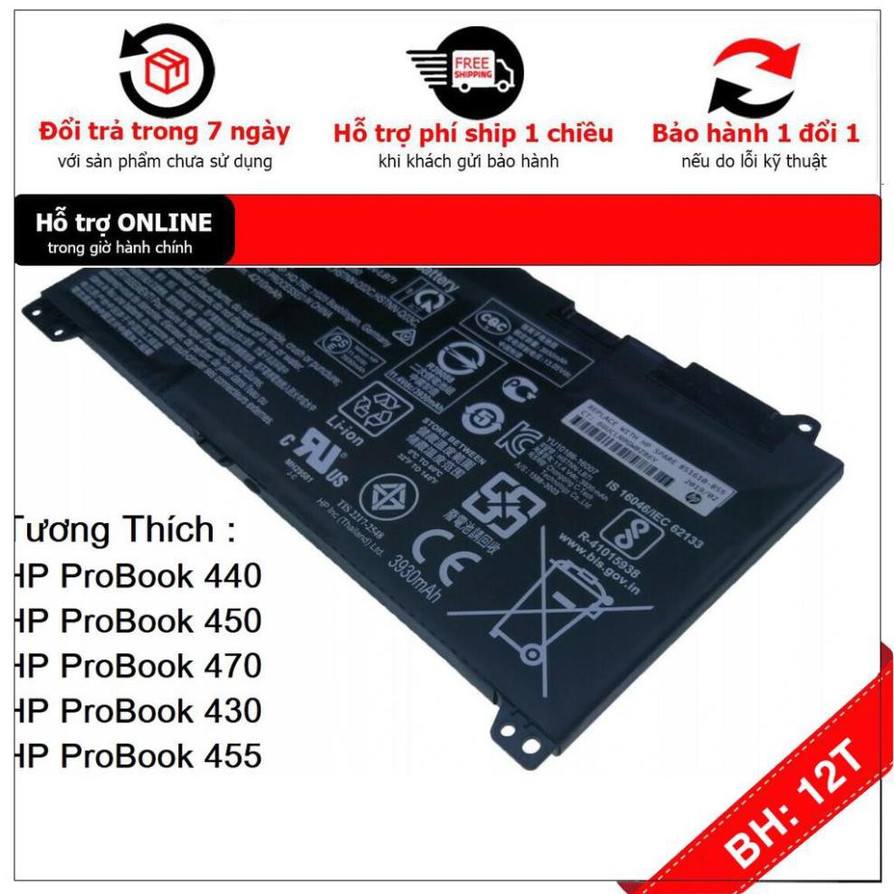 [BH12TH] Pin Laptop HP ProBook 430 440 450 455 470 G4 Mã Pin RR03XL Loại 48Wh - Hàng Mói 100% .