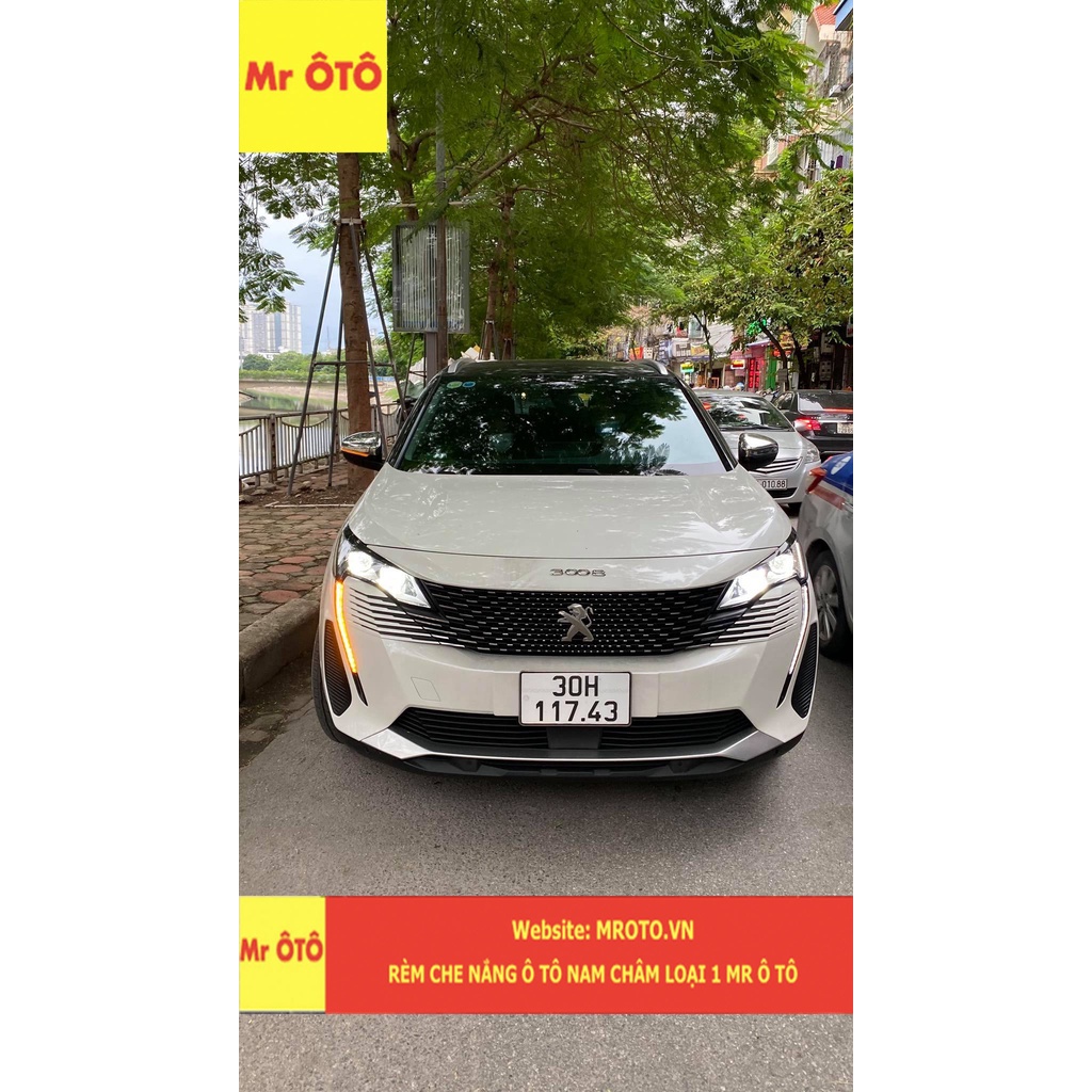 Rèm Che Nắng chống UV Xe PeuGeot 3008 2021+ - 2022 chống UV - Loại 1 Mr Ô Tô - Bảo hành 2 năm