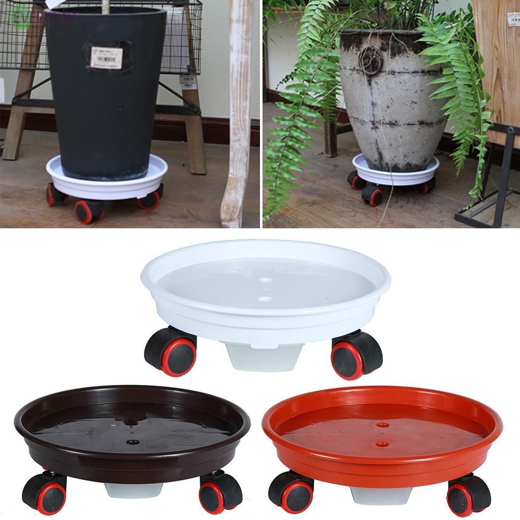 Flowerpot Tray Base Garden Holder Living Outdoor Plant Plate Removable