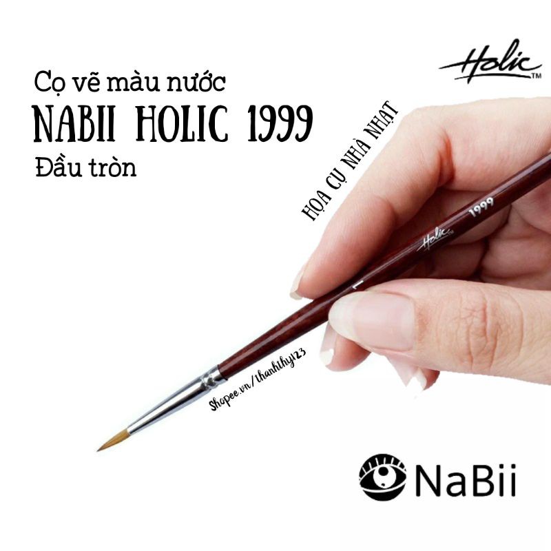 Cọ vẽ màu nước NABII HOLIC 1999 đầu tròn