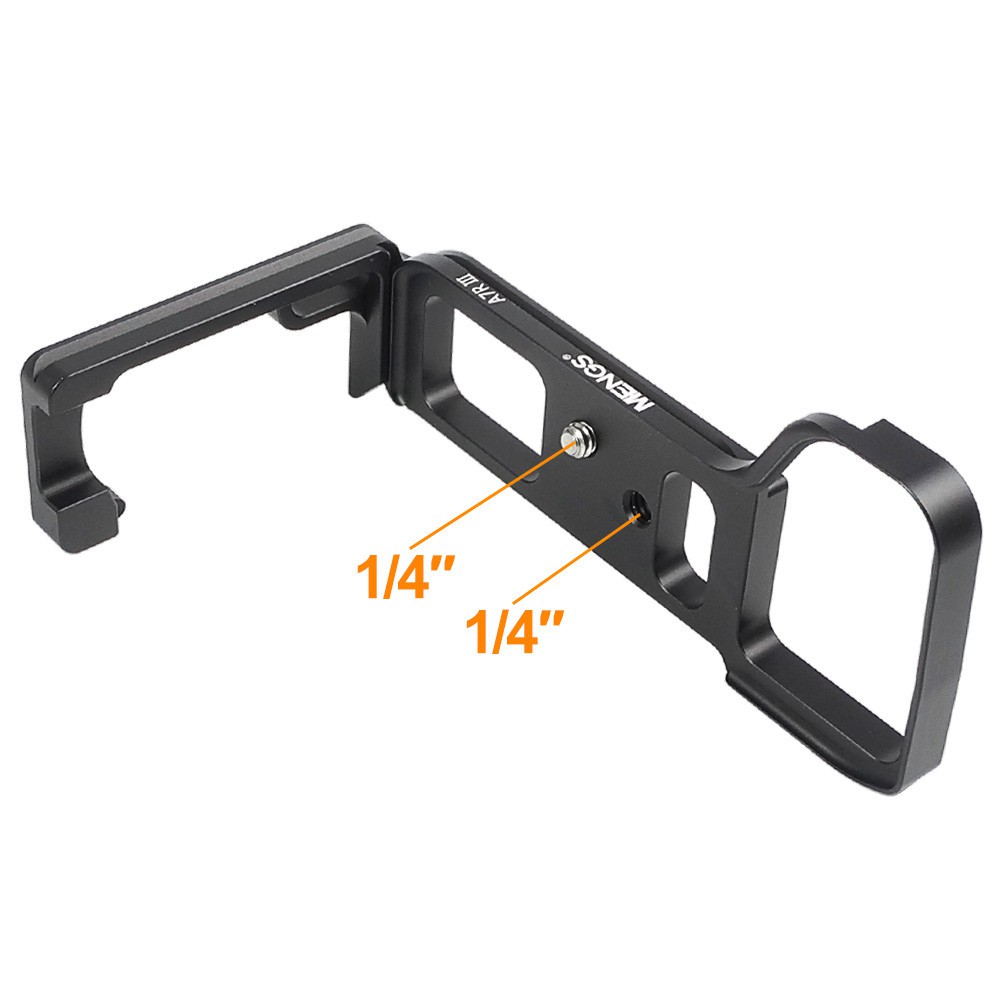 Đế Máy Ảnh L-Plate Sony A7iii, A7m3, A73, A7r3, A9 - Kim Loại Chính Hãng Mengs Cực Chuẩn