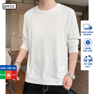 Áo thun nam dài tay cao cấp BASIC co dãn giữ ấm hút ẩm nhanh khô dễ phối đồ