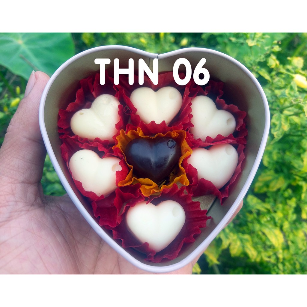 SOCOLA VALENTINE 2019 - MÀU TỰ NHIÊN - HỘP THIẾC NHỎ (7 viên)