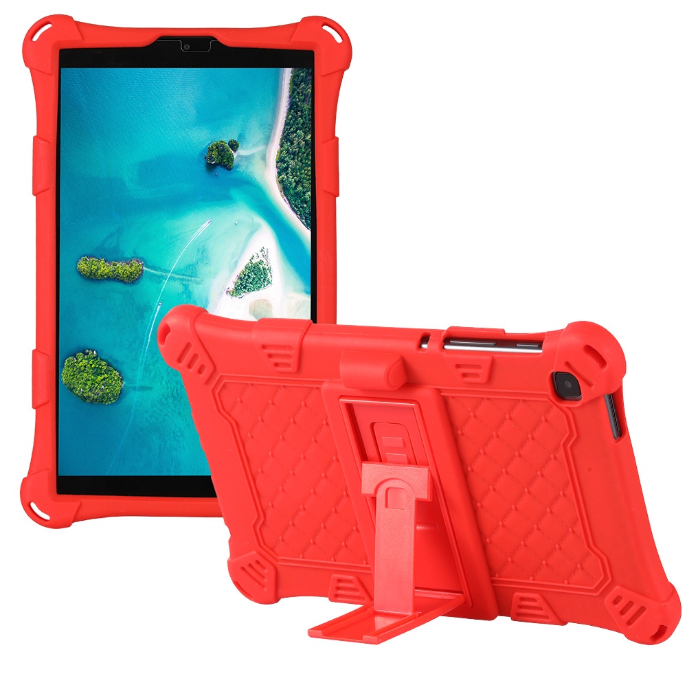 Ốp Máy Tính Bảng Silicon Chống Sốc Có Giá Đỡ Và Dây Đeo Cho Samsung Galaxy Tab A7 Lite T220
