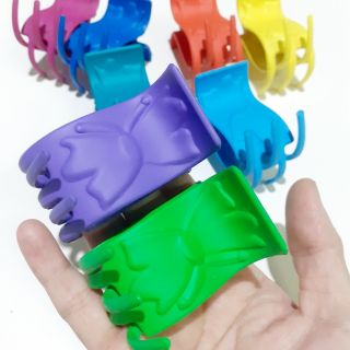 Kẹp tóc 5 răng nhám màu hình bươm bướm