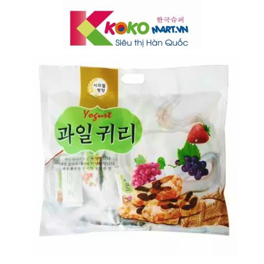 Bánh yến mạch trái cây yougurt Hàn Quốc